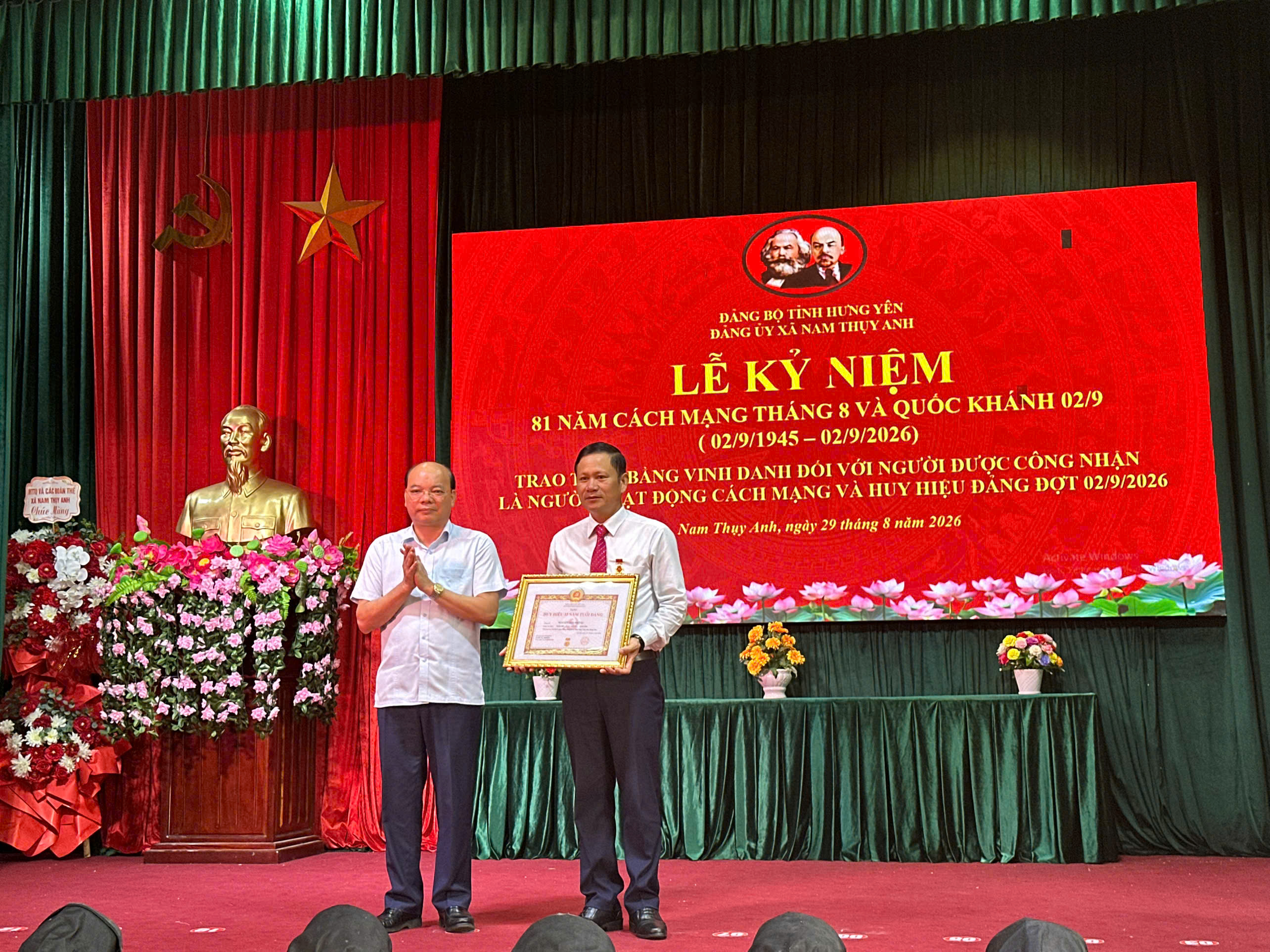 Xã Nam Thụy Anh Kỷ niệm trọng thể 81 năm Quốc khánh nước Cộng hòa xã hội chủ nghĩa Việt Nam