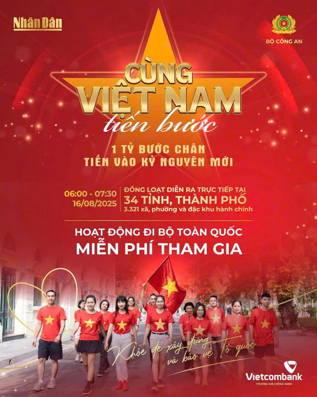 Xã Nam Thuỵ Anh hưởng ứng tham gia sự kiện đi bộ trên toàn quốc " Cùng Việt Nam tiến bước"