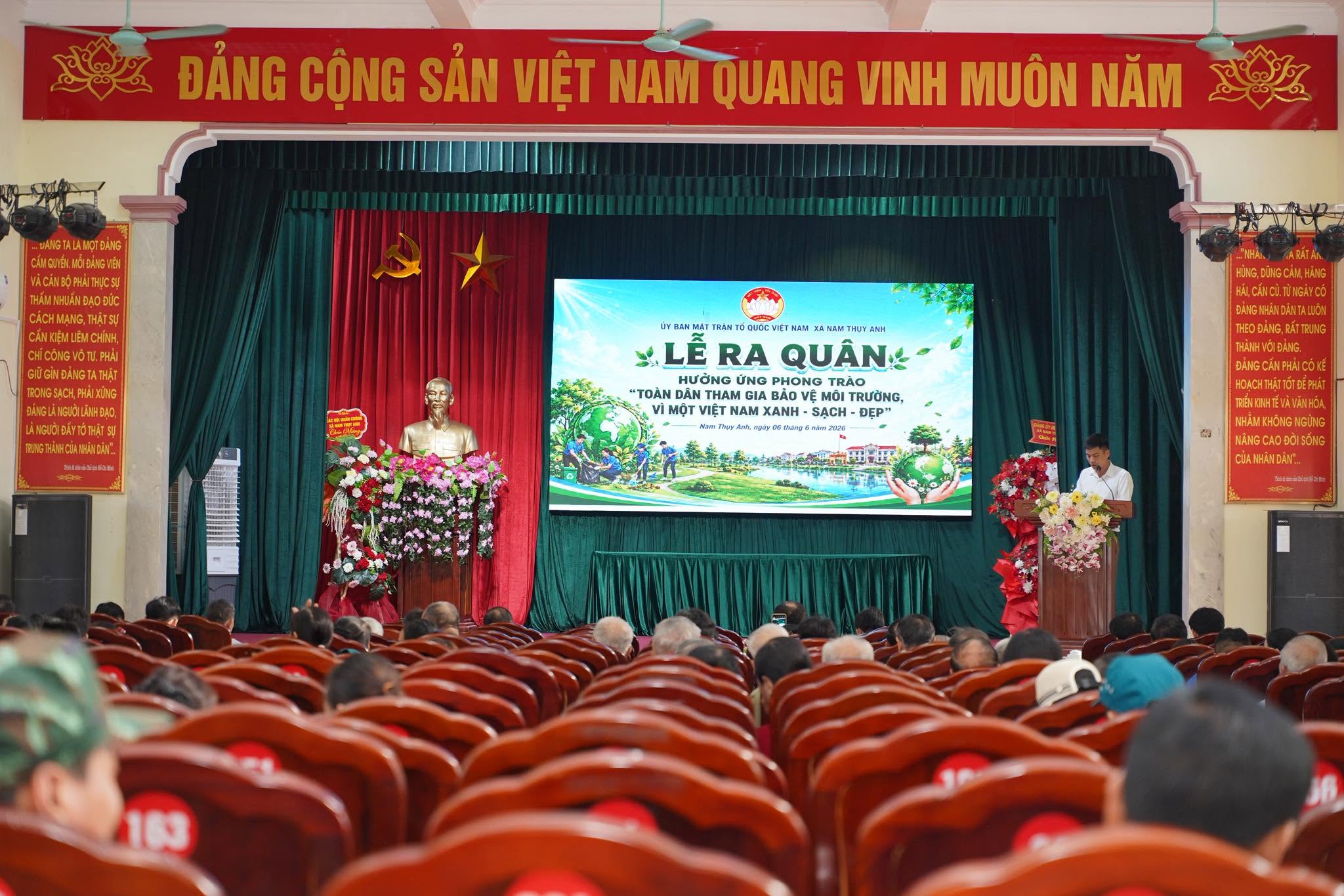 XÃ NAM THỤY ANH RA QUÂN HƯỞNG ỨNG PHONG TRÀO “TOÀN DÂN CHUNG TAY BẢO VỆ MÔI TRƯỜNG, VÌ MỘT VIỆT NAM XANH - SẠCH - ĐẸP”