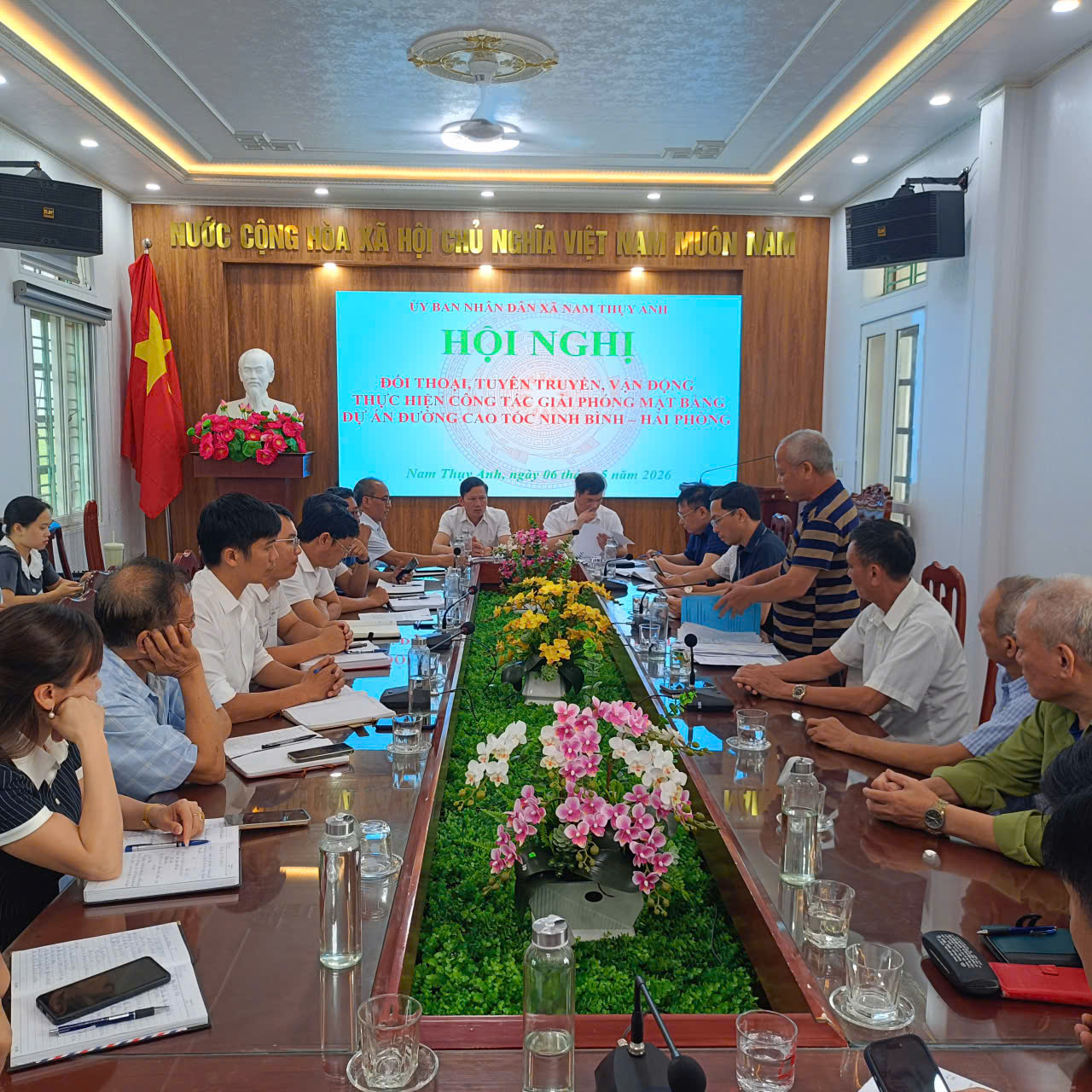 NAM THỤY ANH TỔ CHỨC ĐỐI THOẠI, TUYÊN TRUYỀN, VẬN ĐỘNG GIẢI PHÓNG MẶT BẰNG DỰ ÁN CAO TỐC NINH BÌNH – HẢI PHÒNG (CT08)
