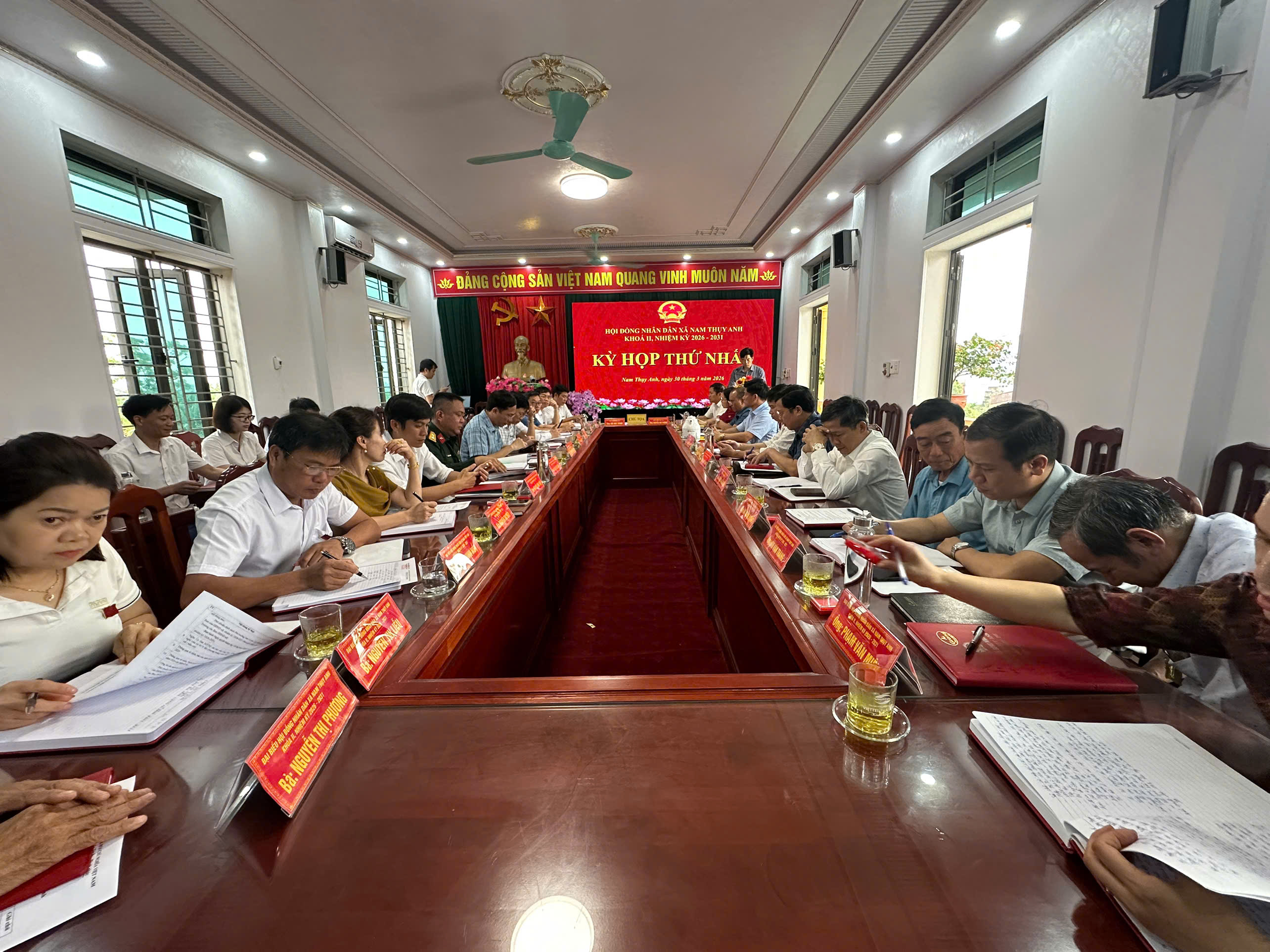 HĐND xã Nam Thụy Anh nhiệm kỳ 2026 – 2031 tổ chức kỳ họp thứ nhất