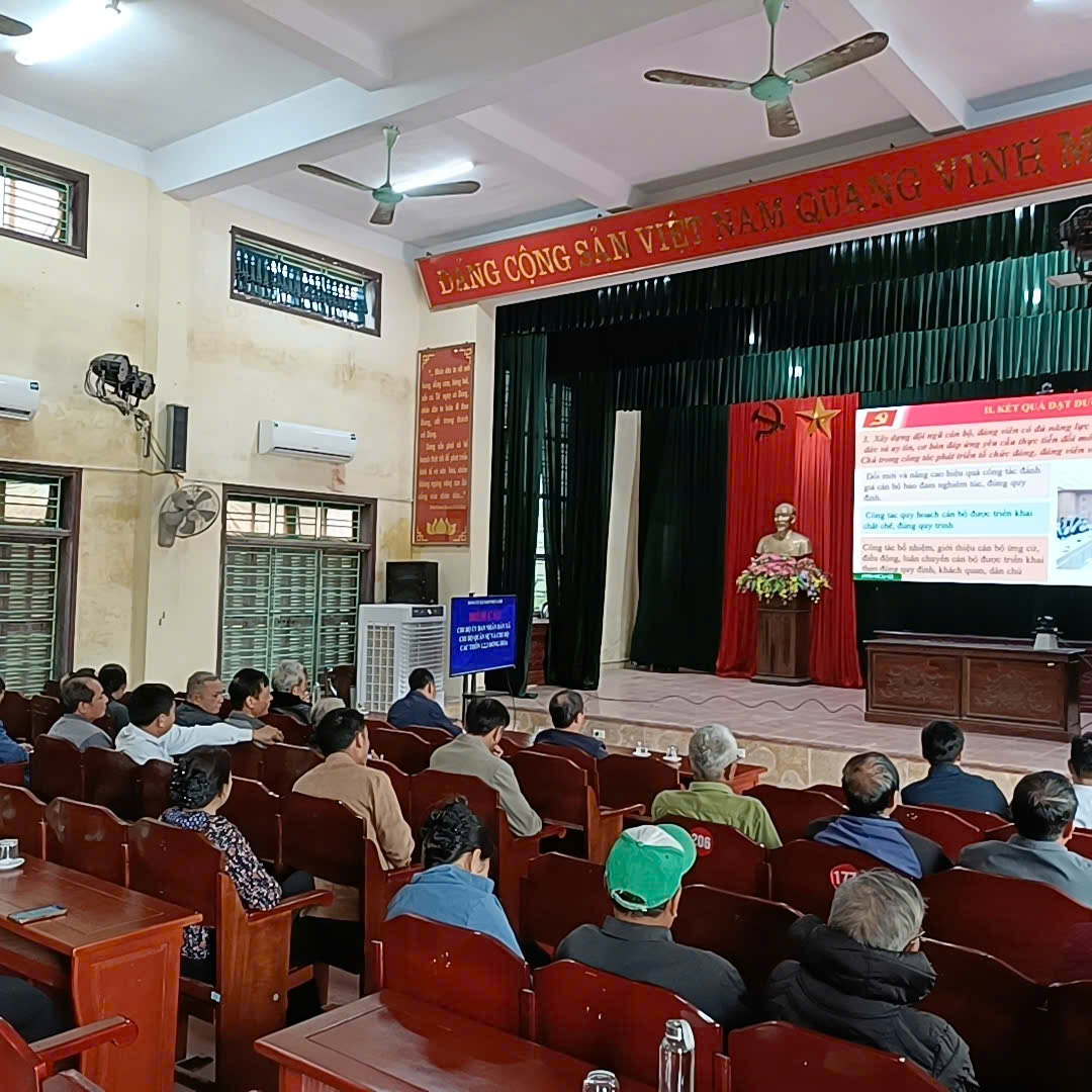 Đảng ủy xã Nam Thụy Anh triệu tập Đảng viên tham dự hội nghị trực tuyến nghiên cứu, học tập, quán triệt, triển khai thực hiện các nghị quyết của Trung ương và của tỉnh