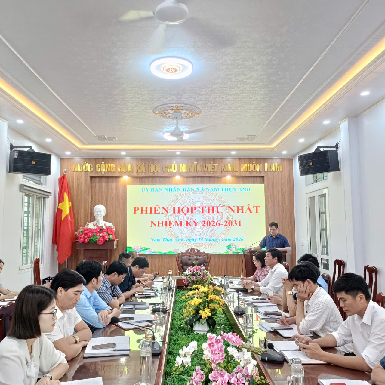 UBND xã Nam Thụy Anh tổ chức phiên họp thứ nhất của UBND xã nhiệm kỳ 2026-2031