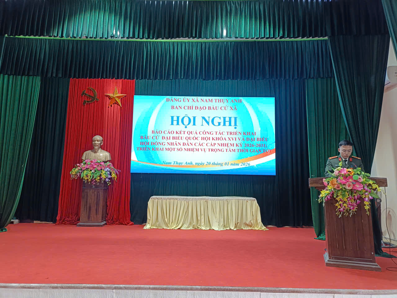 Xã Nam Thụy Anh tổ chức hội nghị Ban chỉ đạo bầu cử xã
