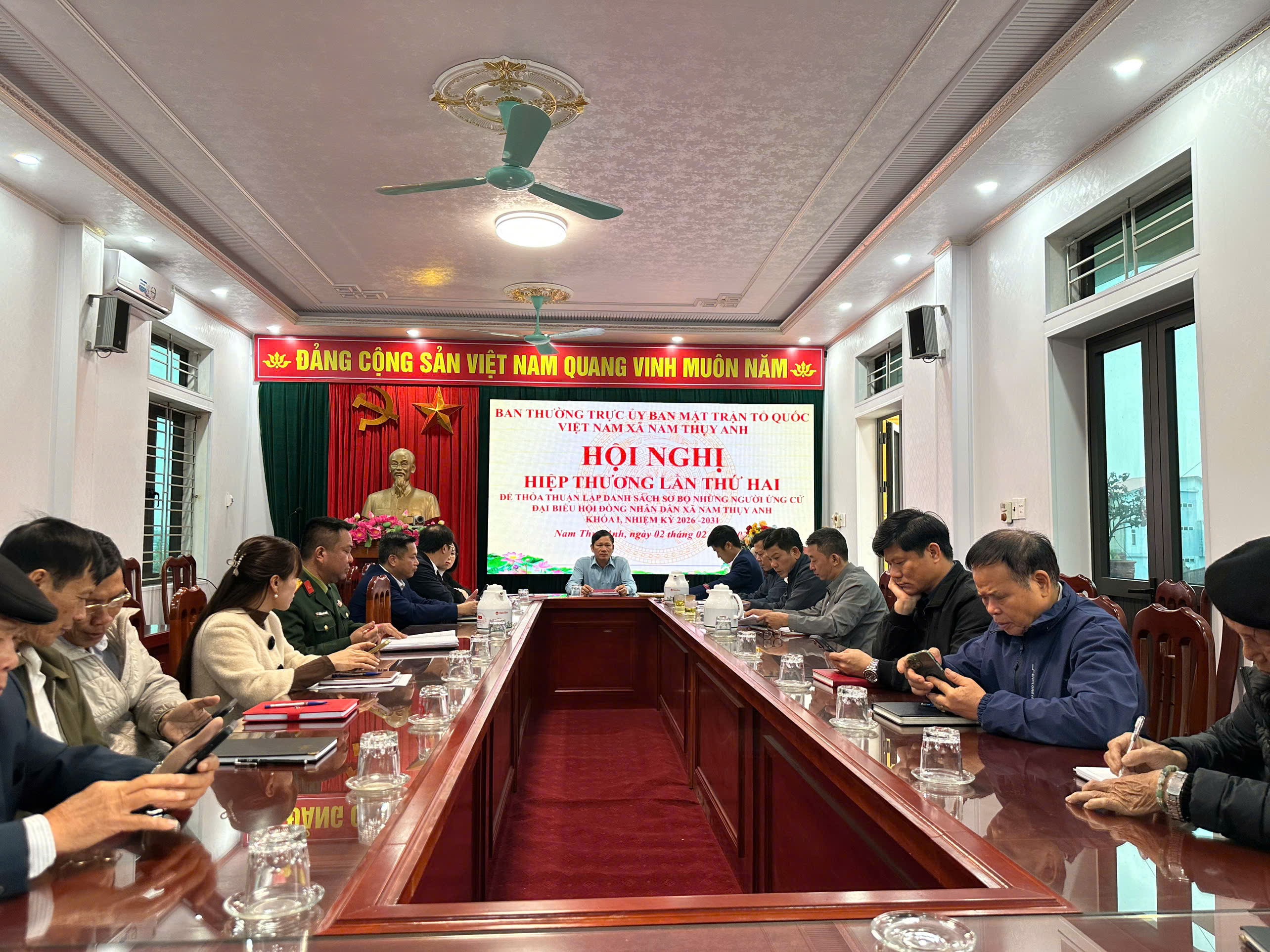 Ủy ban MTTQVN xã tổ chức hội nghị hiệp thương lần thứ 2 để thỏa thuận, lập danh sách sơ bộ những người ứng cử đại biểu HĐND xã, nhiệm kỳ 2026 – 2031