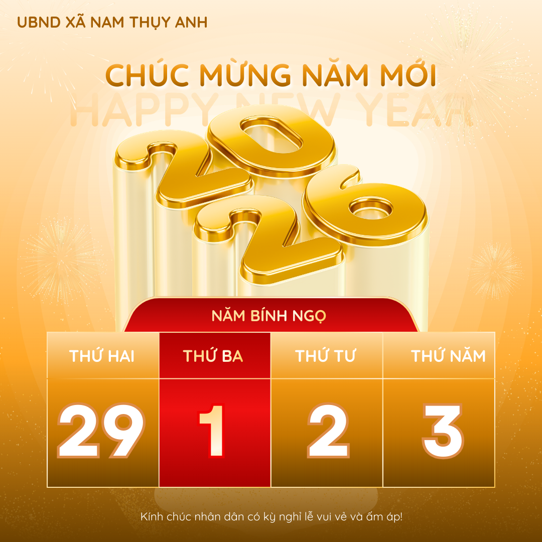Đảng bộ, chính quyền và nhân dân xã Nam Thụy Anh đoàn kết thực hiện thắng lợi các nhiệm vụ phát triển KTXH năm 2026